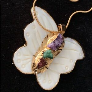 Pretty Butterfly Long Necklace